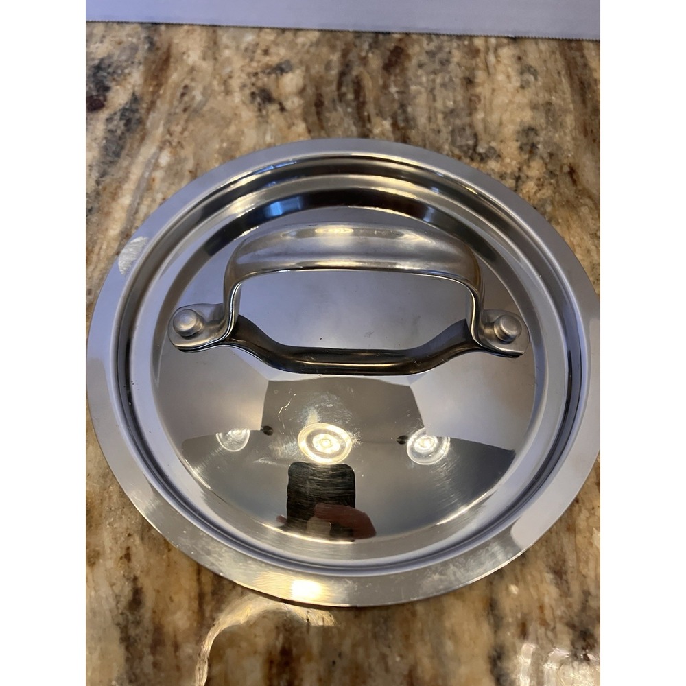 Winco DCL-35Replacement Lid Only 3.5 Stainless Steel Riveted Handle Cooking Heat